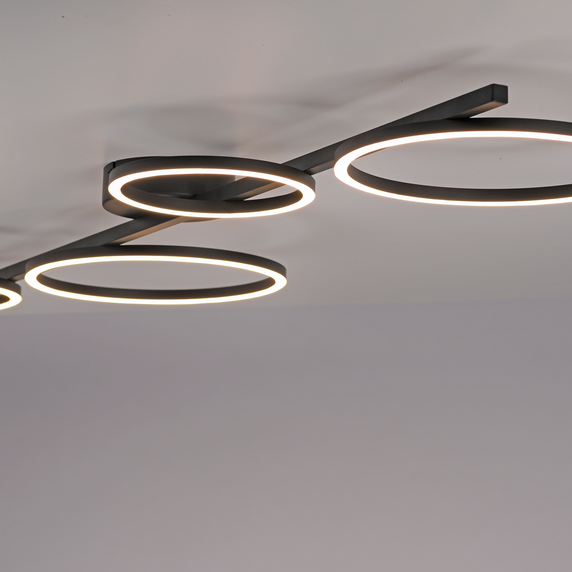 LED-Deckenleuchte - schwarz - dimmbar