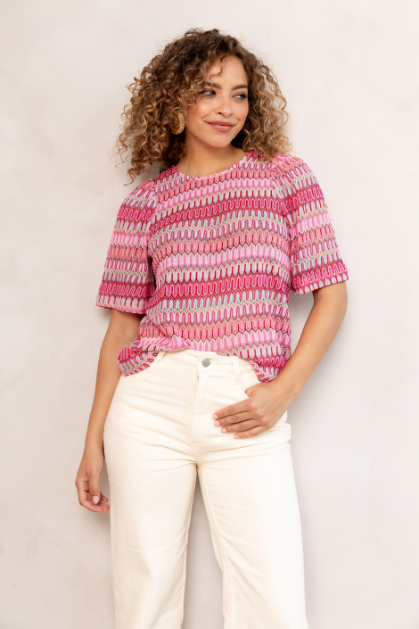 Freebird roze dames t-shirt