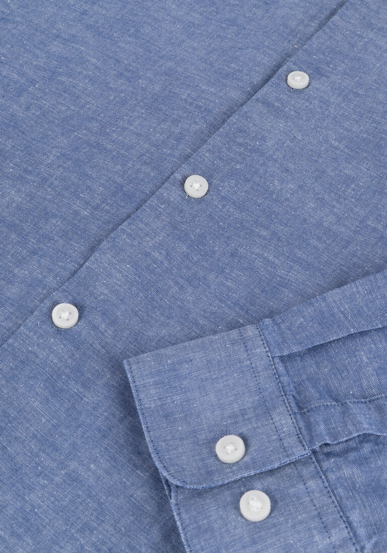SELECTED HOMME lichtblauwe selected homme casual overhemd slhslimnew-linen shirt ls w no