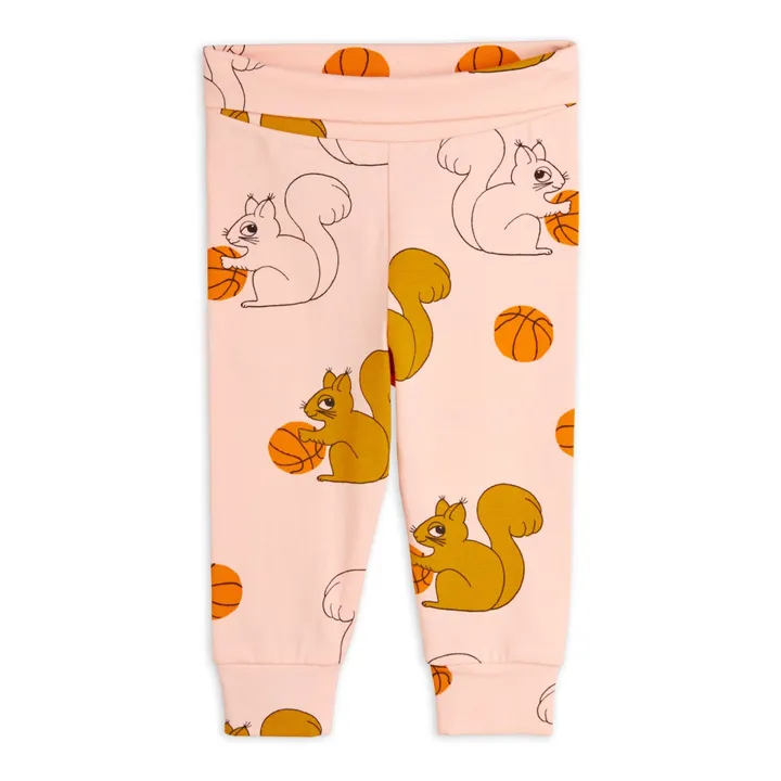 Mini Rodini Legging Baby Ecureuil Coton Bio | Rose pâle