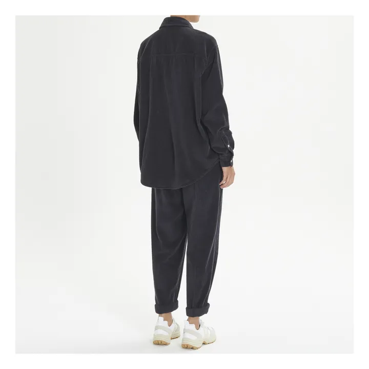 American Vintage Sur-Chemise Velours Côtelé Padow | Carbone