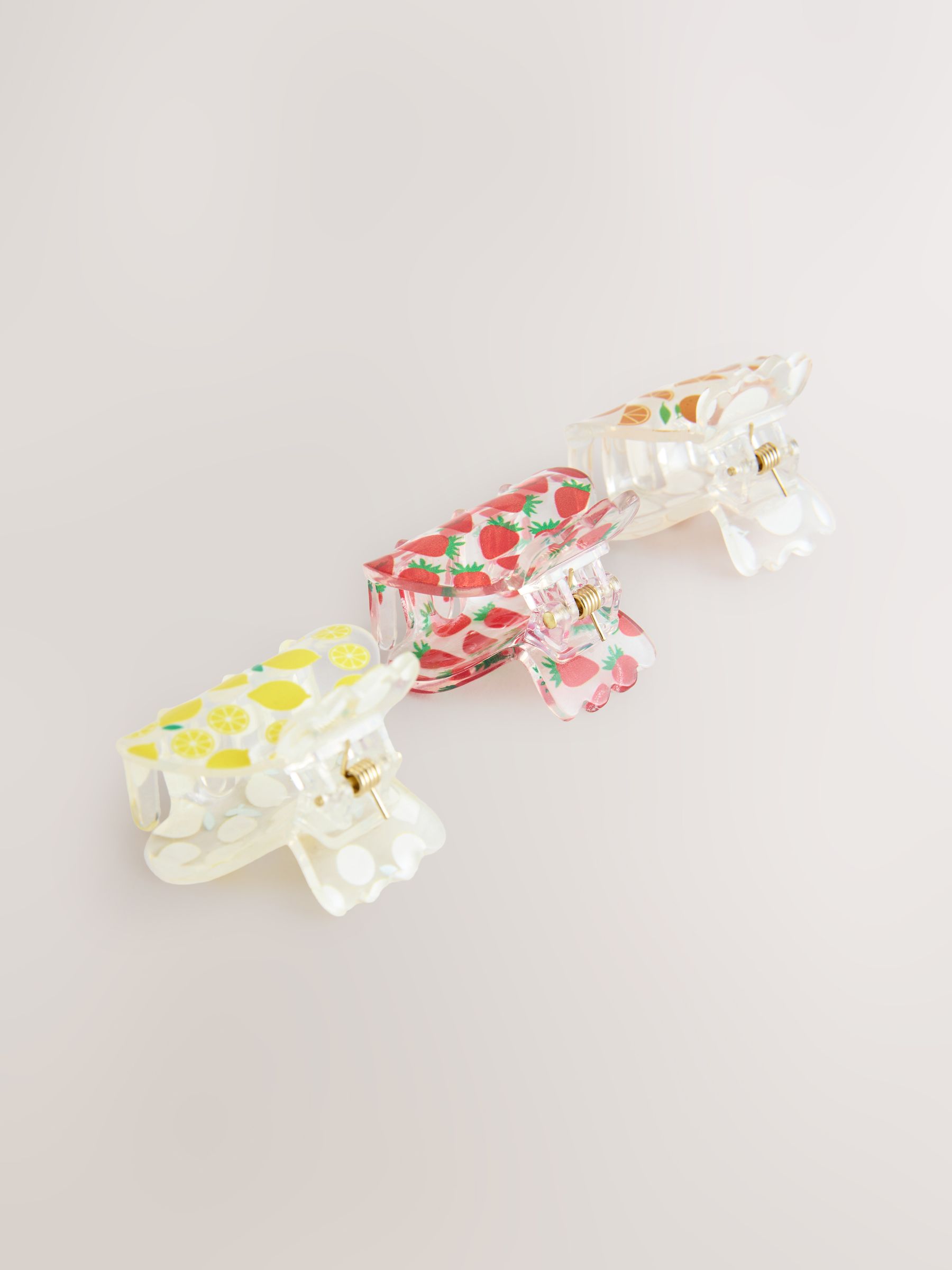 Veelkleurig - Fruit Hair Claw Clip 3 Pack