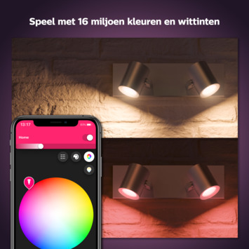 Philips Hue opbouwspot Argenta aluminium
