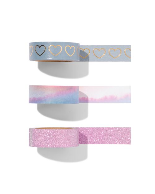 3 washi tapes à paillettes