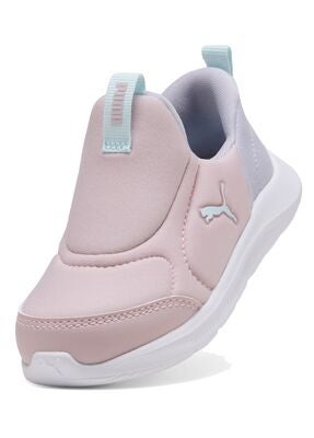 Puma Fun Racer 2 Slip On Infant Sneakers, Mauve Mist/Sea Glass/Lilac Crush
