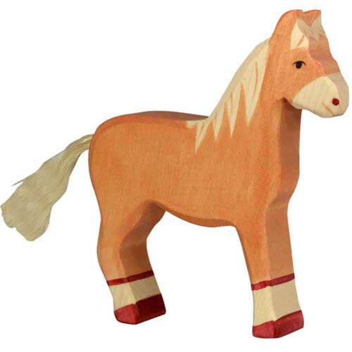 Holztiger paard 16 cm