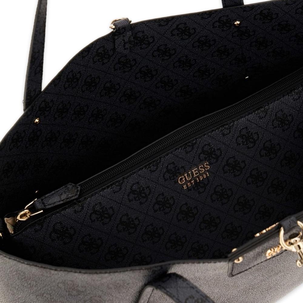 Guess Sac à Main Gris Femme Guess Eco Brenton Tote