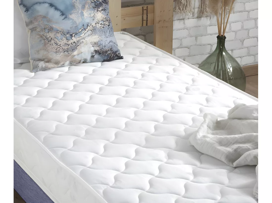 Matelas accueil 100% latex avec mousse ferme et 3 zones de confort Dimensions - 90 x 190 cm