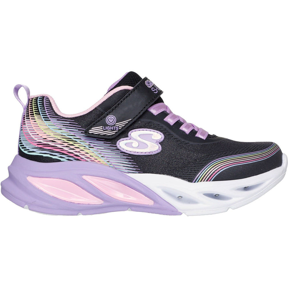 Køb Skechers Black Cosmic Glow - Rainbow Beam