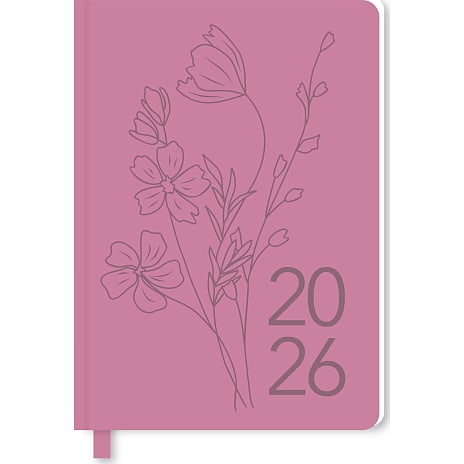 Kalender 2026 indbunden - soft dots