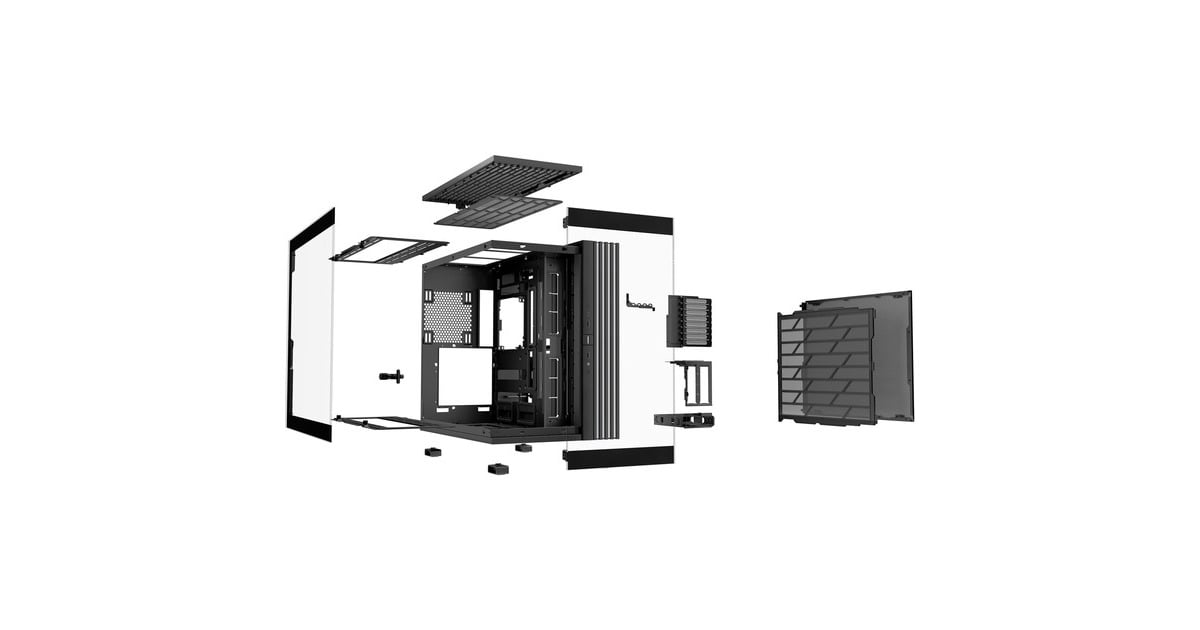 be quiet!Light Base 900 DX big tower behuizing  (Zwart | 2x USB-A | 1x USB-C | RGB | Window)