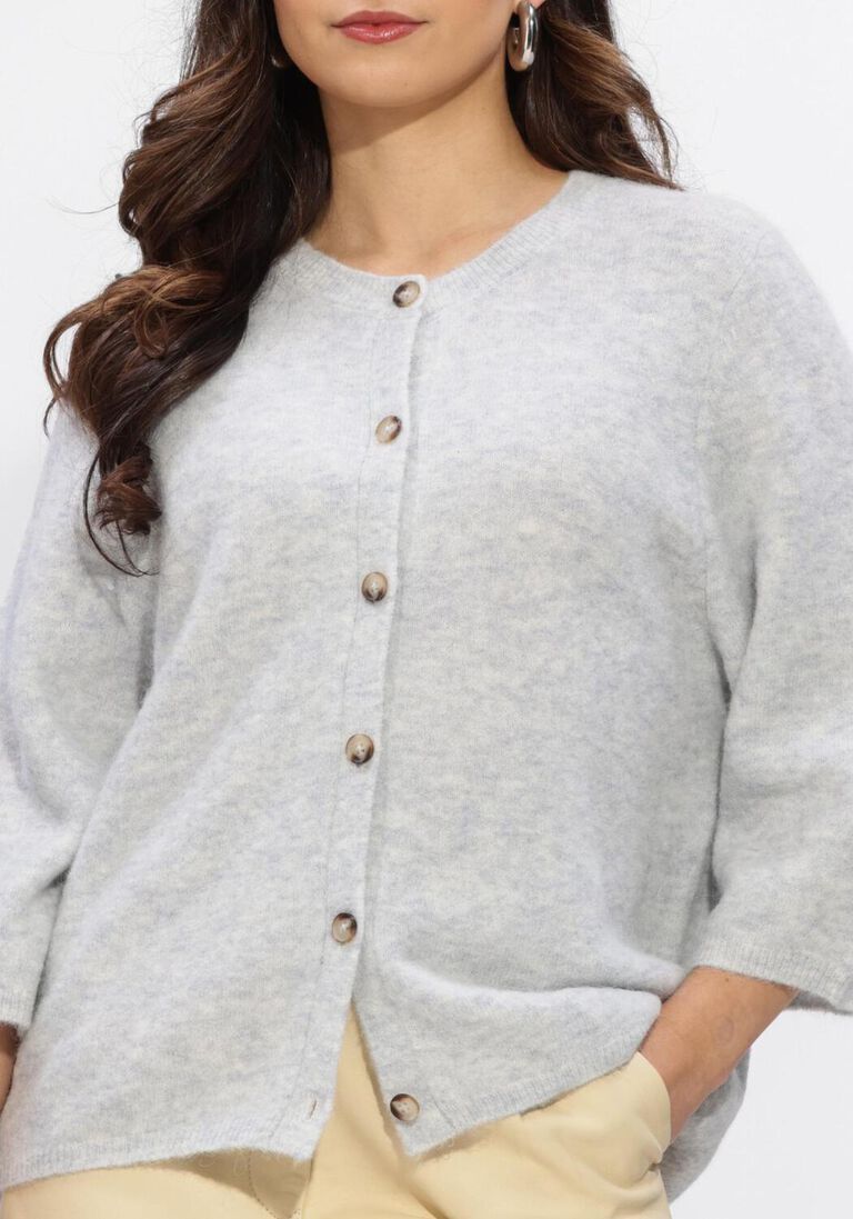 lichtblauwe knit-ted vest meg