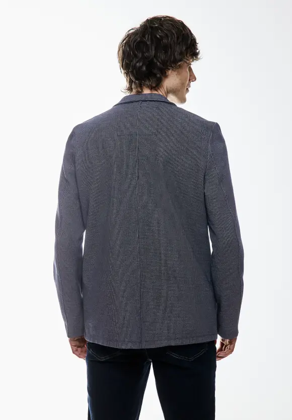 Casual Piquée Blazer - deep blue