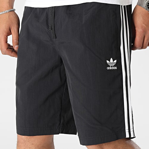 Short De Bain A Bandes HK7390 Noir