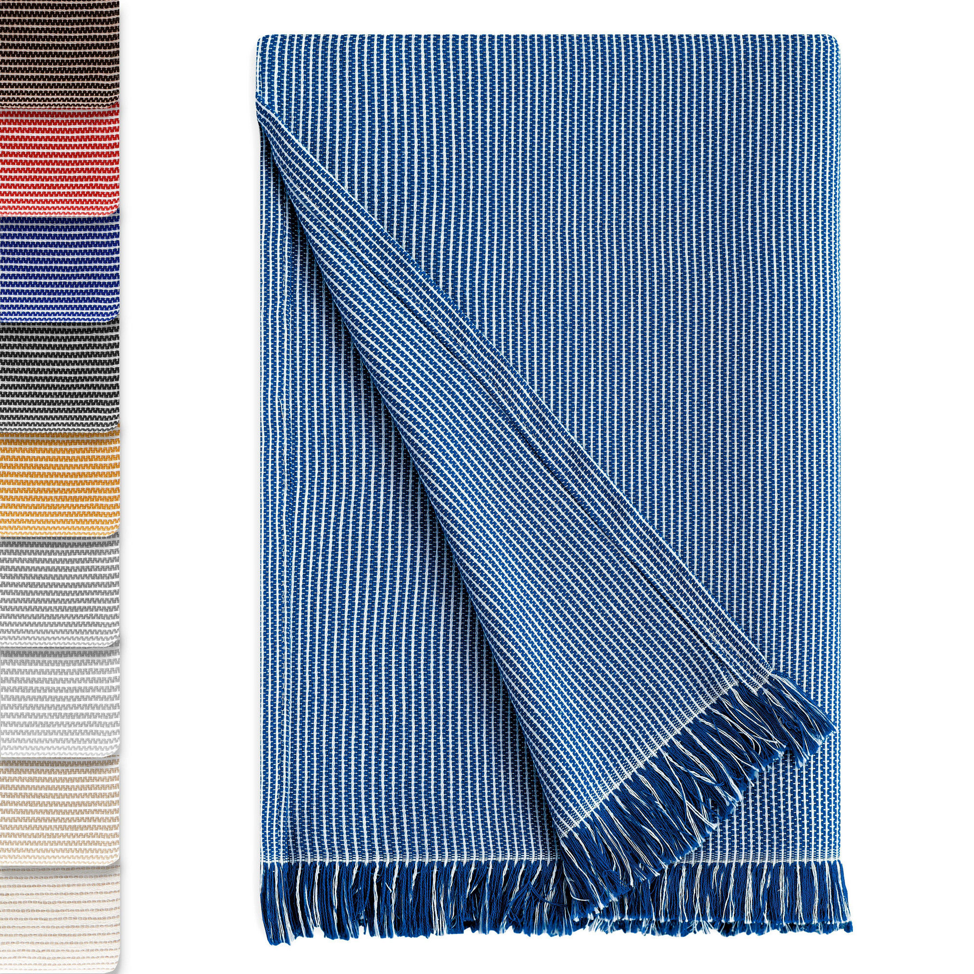 Colcha multiuso xadrez Paul, 180 x 260 cm, azul