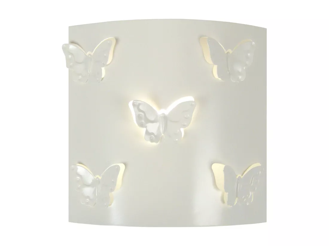 Applique enfant métal ivoire 8cm.