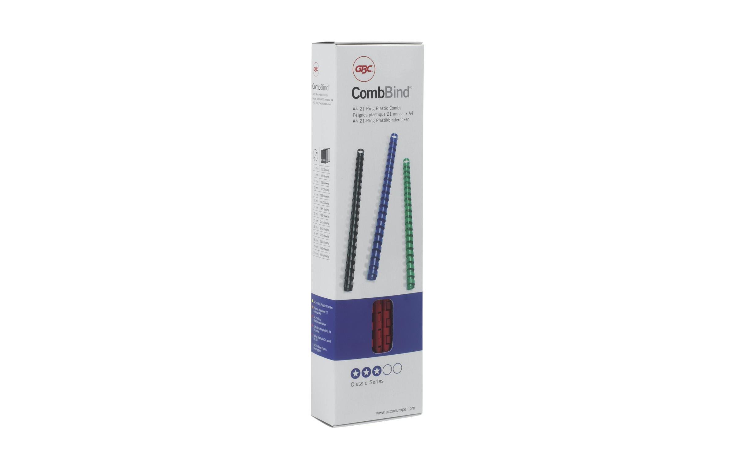 Binderücken CombBind 6 mm Blau, 100 StückBlau, 100 Stück