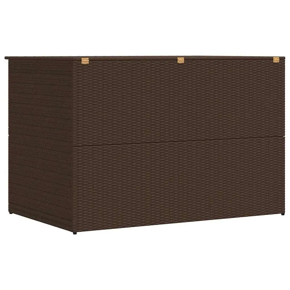 vidaXL - Opbergcontainer Voor Buiten - Bruin - Poly rattan