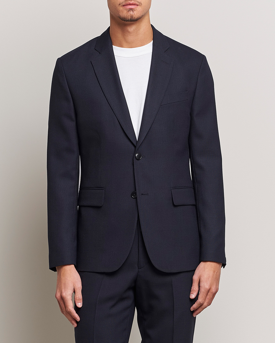 J.Lindeberg Hopper Active Hopsack Blazer Navy