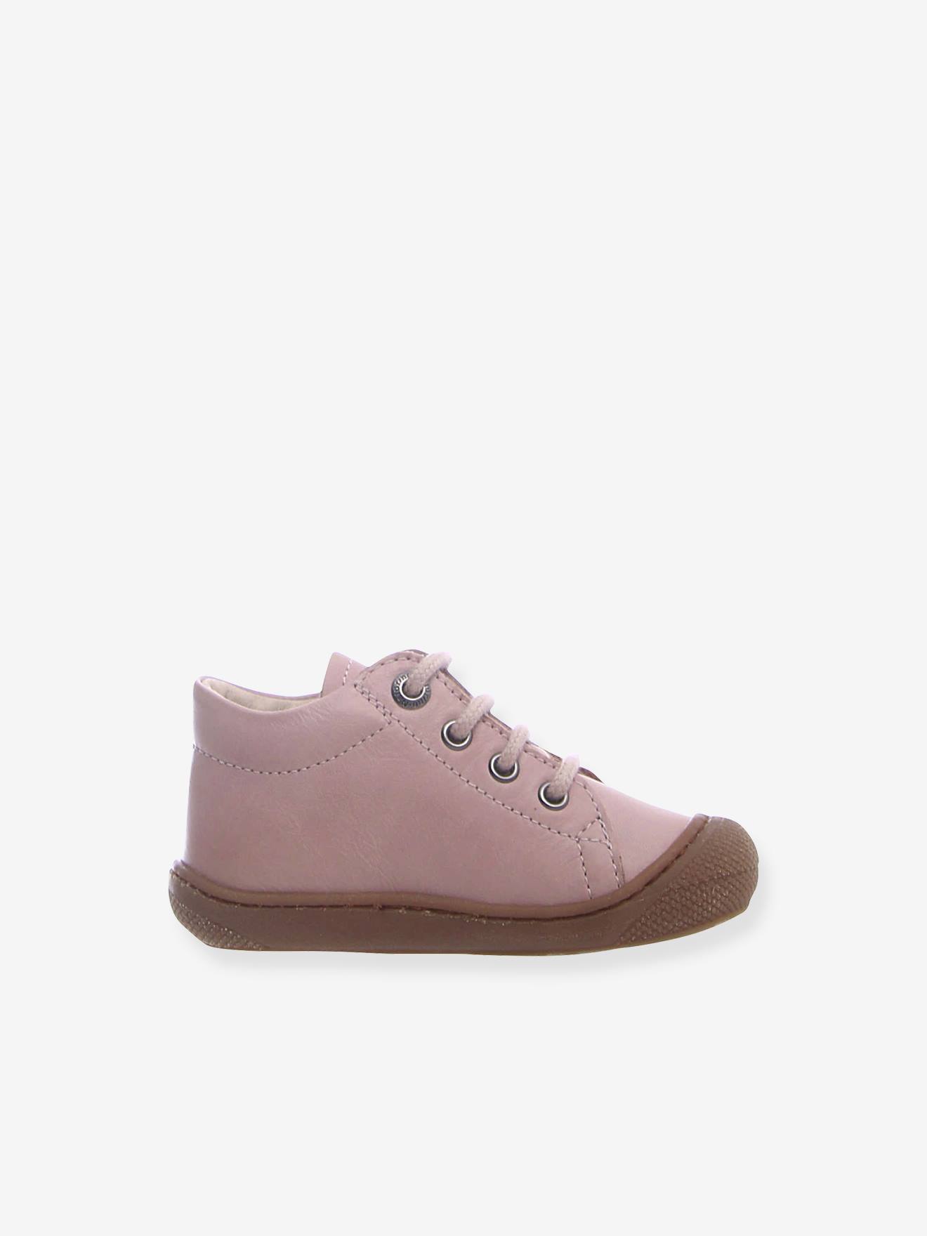Sapatinhos Cocoon NATURINO® para Bebê - Primeiros Passos - Rosa Claro Liso