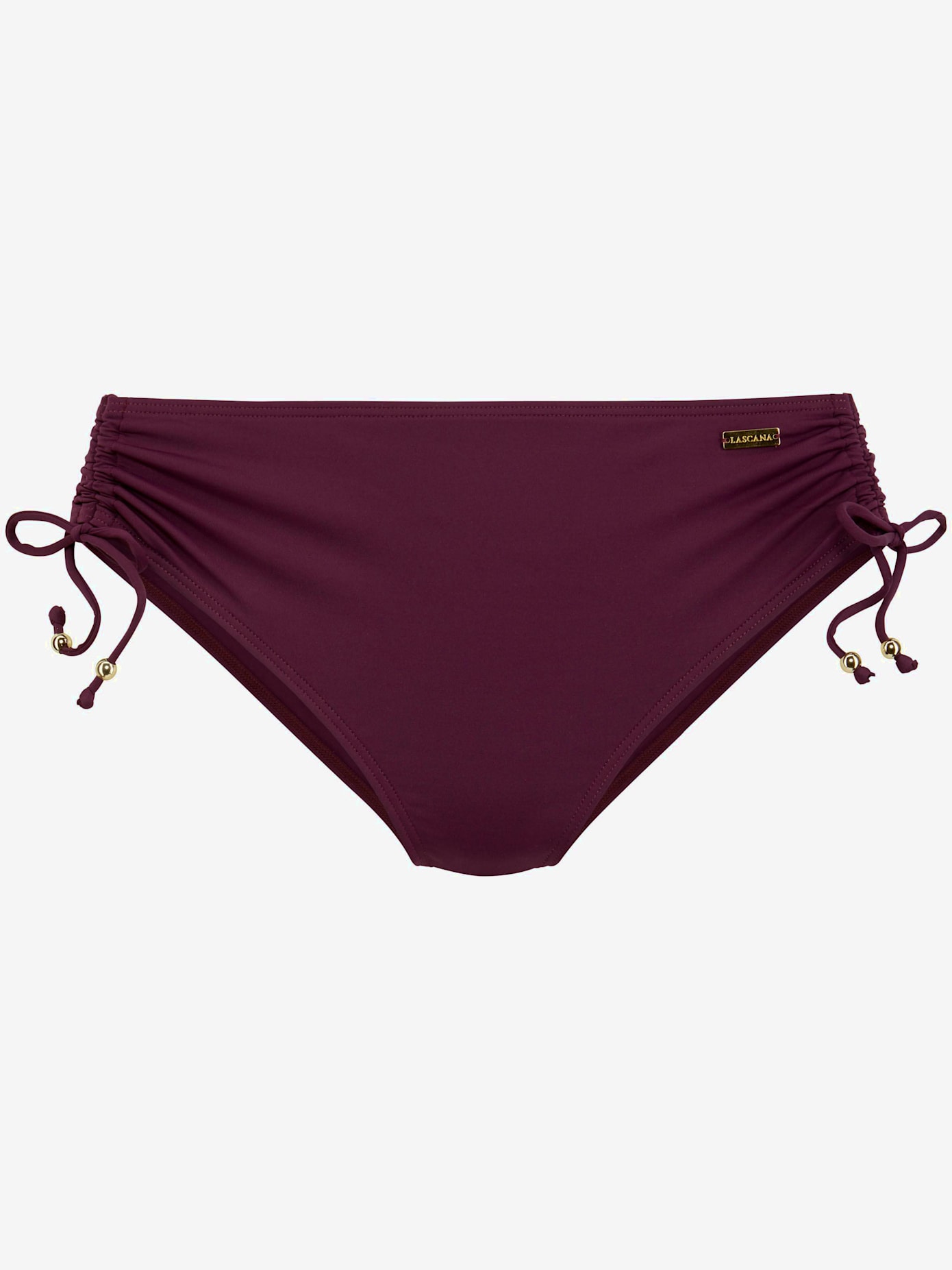 Bas de maillot de bain coupe haute, à resserrer sur les côtés