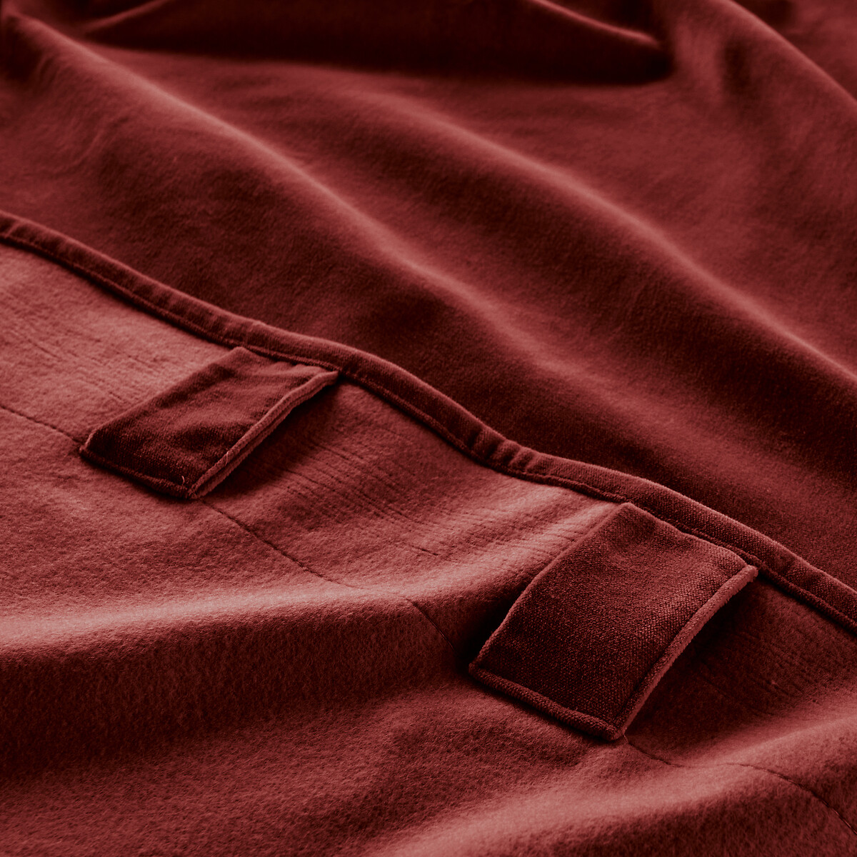 LA REDOUTE INTERIEURS<br>Cortina térmica em veludo com laços ocultos, Veludo