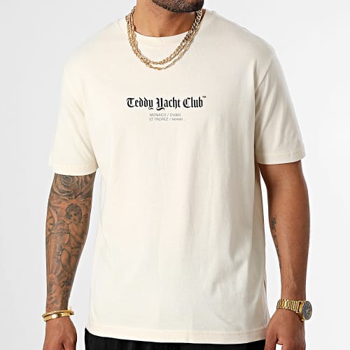 Tee Shirt Oversize Large Art Series 2 Beige Vintage