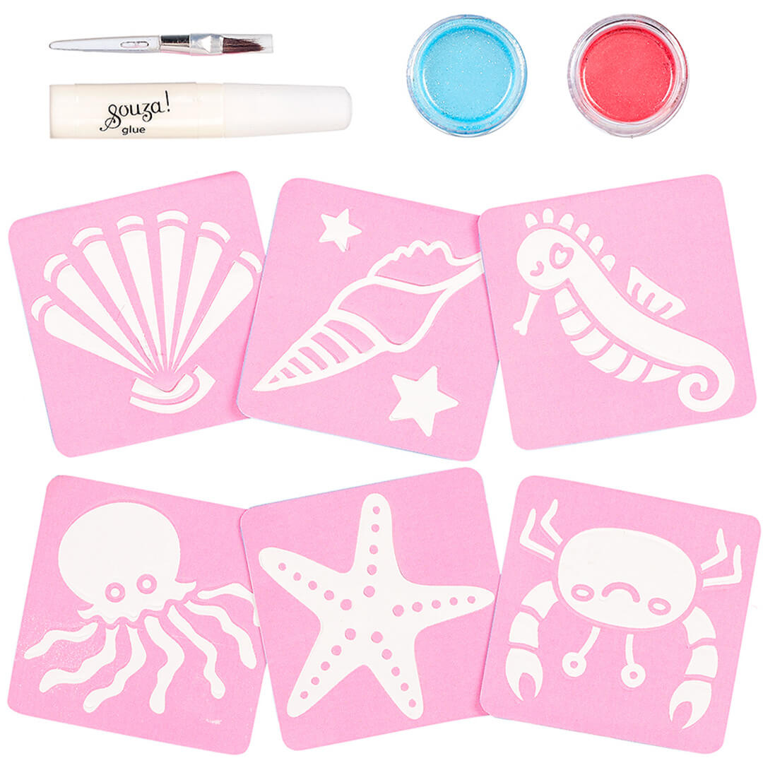 Souza for kids glitter tattoos maken zeemeermin