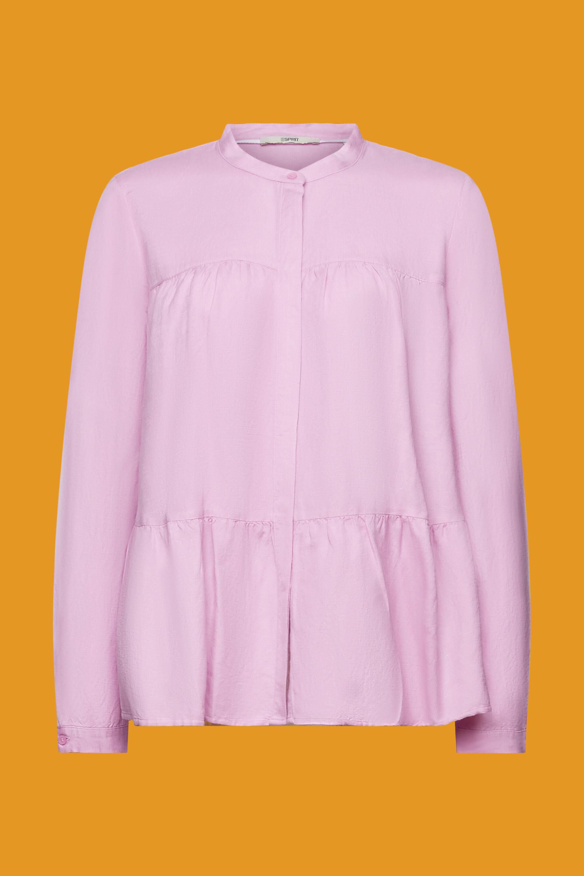 Blouse en lin mélangé