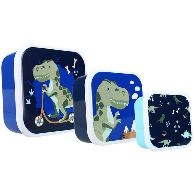 Prêt - Snackbox - Eat Drink Repeat - 3-er Set - Dino