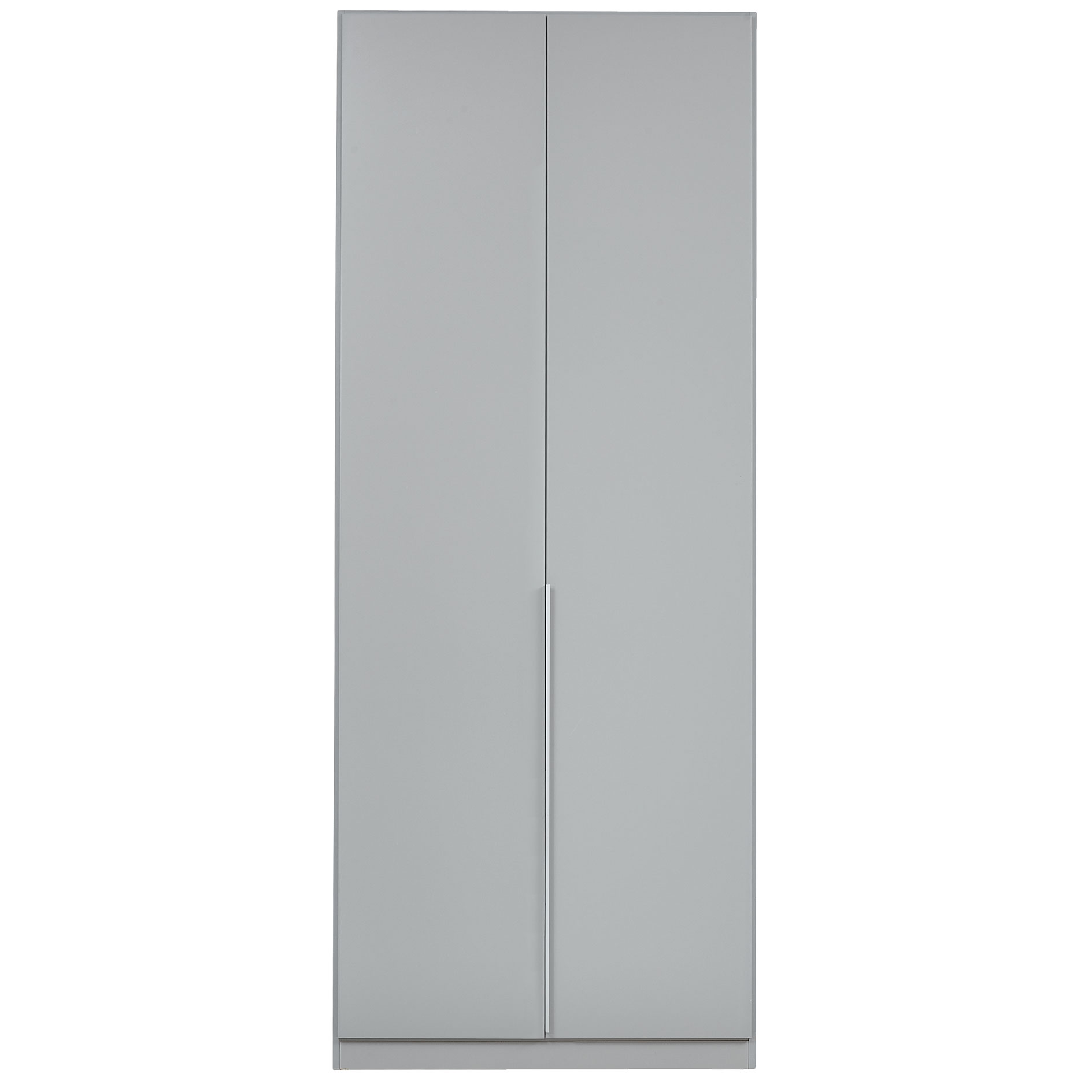 Drehtürenschrank - seidengrau - 2-türig - 91x229 cm