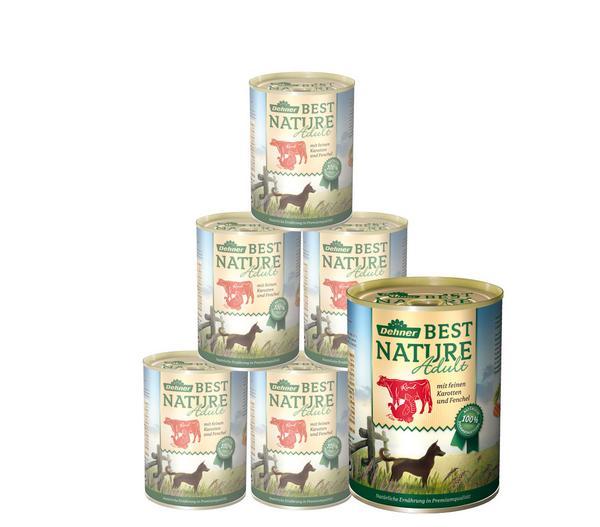 Dehner Best Nature Nassfutter für Hunde Adult