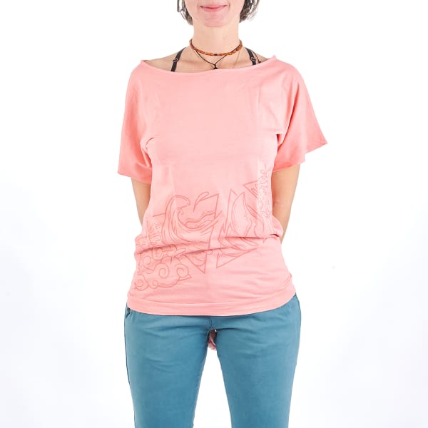 T-shirt escalade NOGRAD 4 ELEMENTS FRAMBOISE