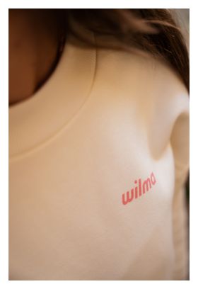 Sweat Manches Longues Femme Rosie Print Beige/Rose