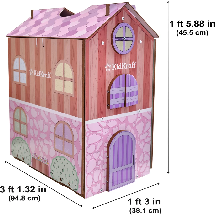 KidKraft® Cottage- Puppenhaus zum Spielen und Verstauen
