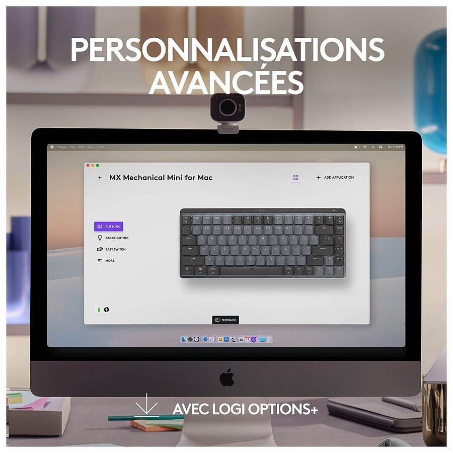 Logitech MX Mechanical Mini for Mac - Gris Sidéral