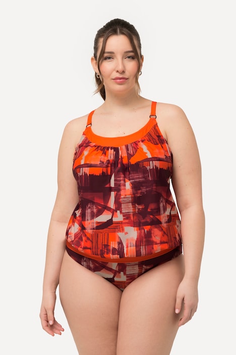 Tankini, längeres Oberteil, Softcups, Träger verstellbar