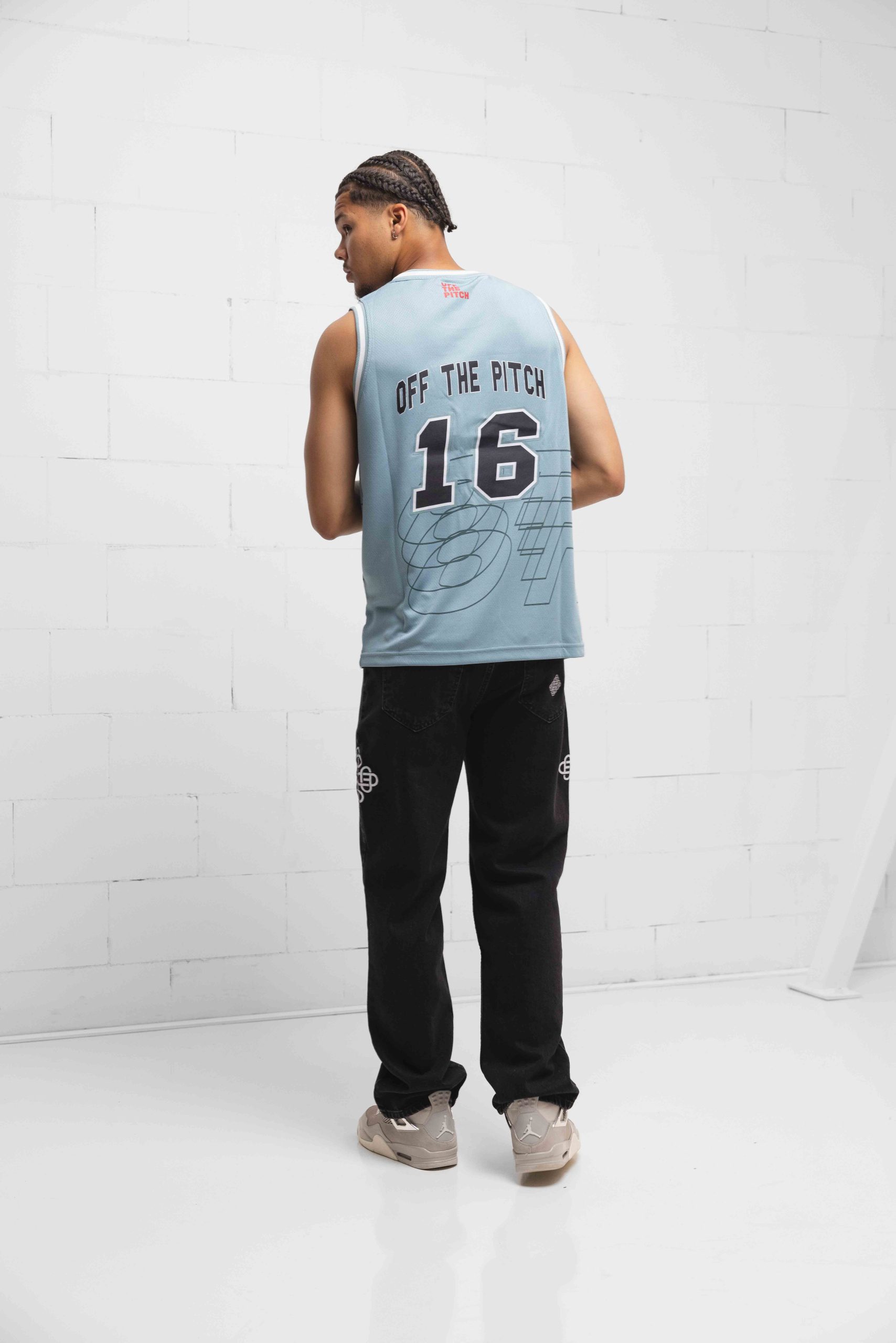 Off The Pitch Basketball Top Heren Blauw
