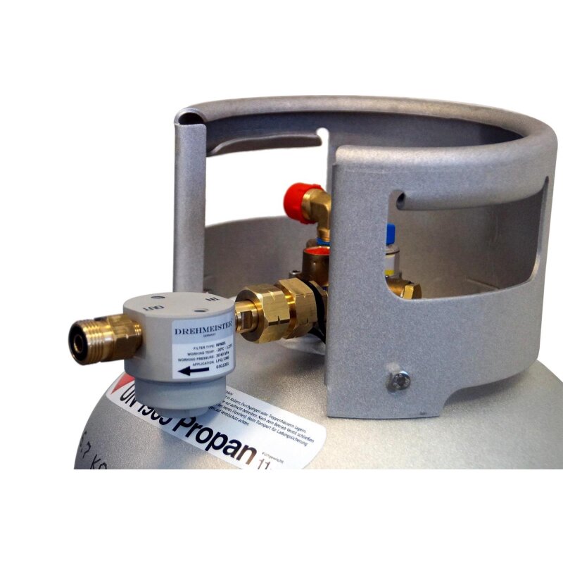 DREHMEISTER Gasflaschenfilter Smart W21,8 x 1/14 LH