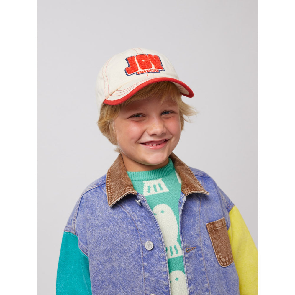 Køb Bobo Choses Offwhite Joy Patch Bomuld Kasket