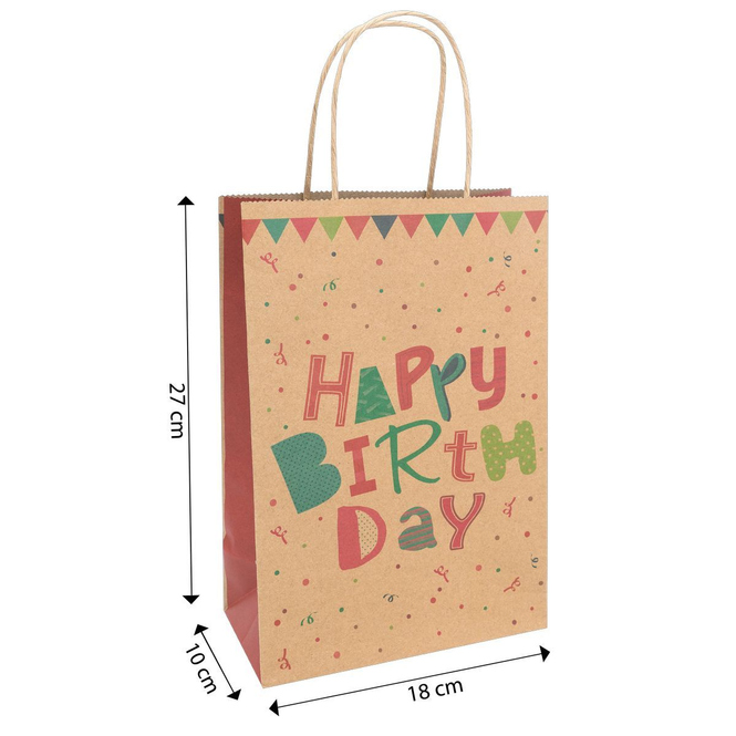 Geschenktasche - Happy Birthday - Größe L