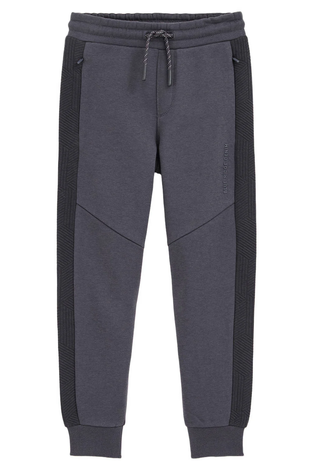 WE Fashion Blue Ridge slim sweatpant antraciet