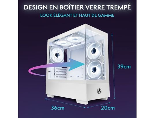 VIBOX - Ordinateur Gamer Vi-87 pc gamer, 3 3200g, vega 8, 16go, 480go, win11