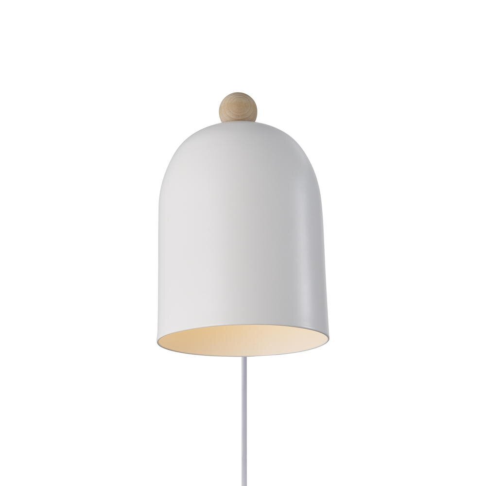 Gaston wandlamp in wit E27