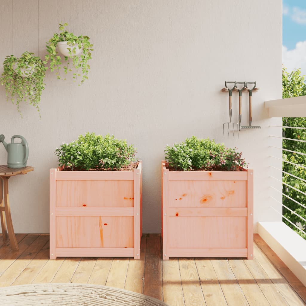 Jardinières 2 pcs bois massif douglas