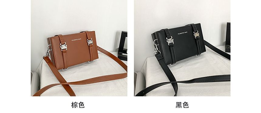 SUNMAN - Crossbodytas van imitatieleer met gesp