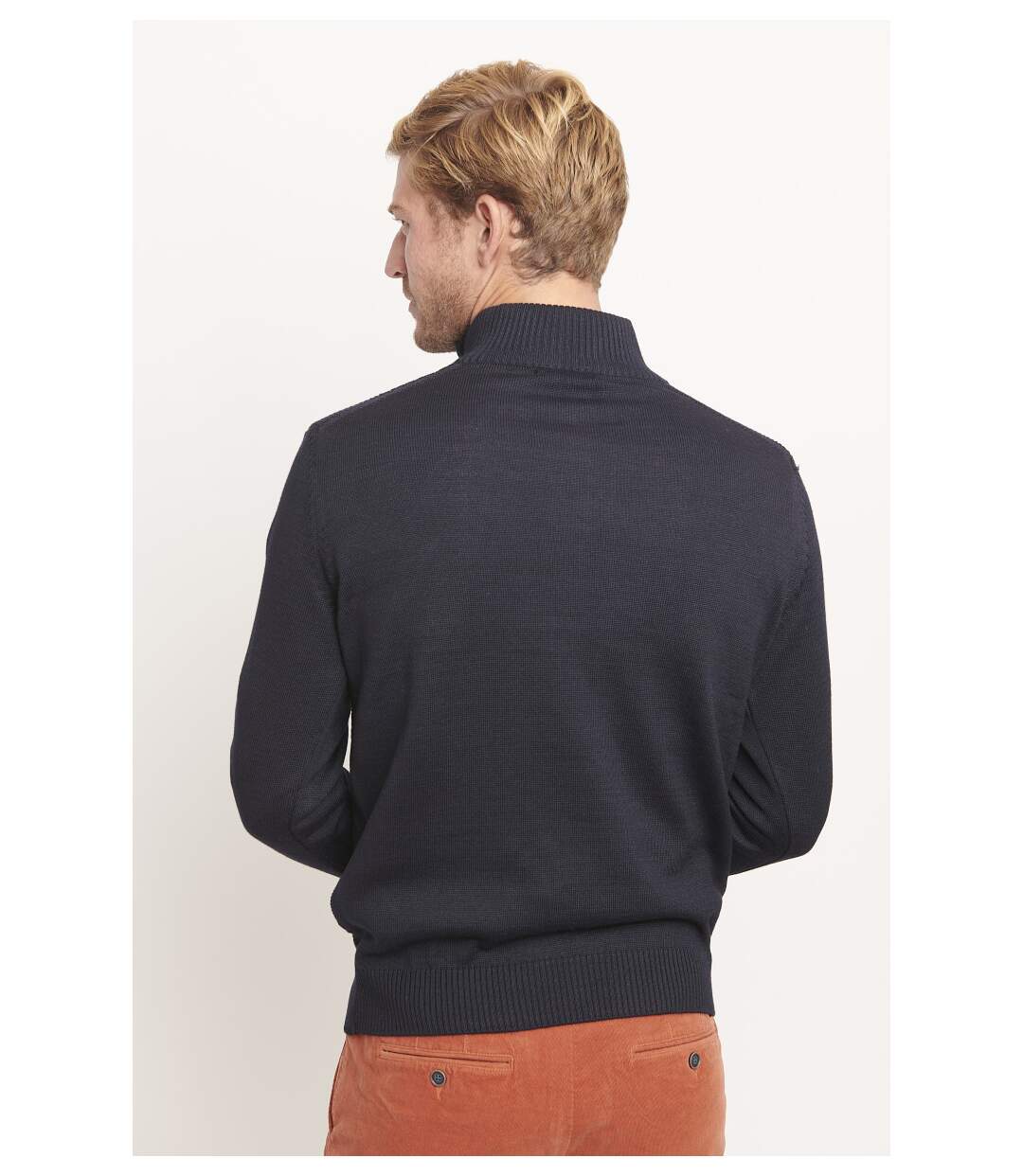 Pull cheminée uni