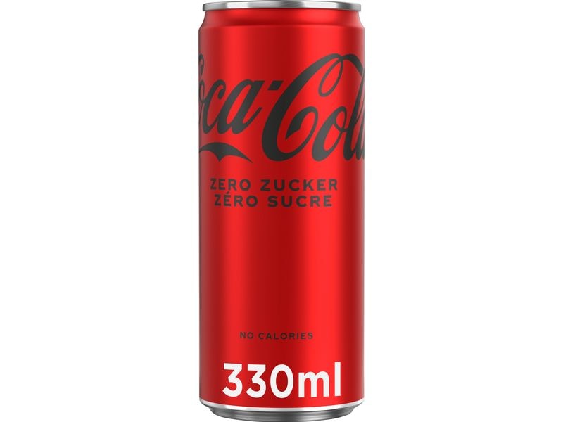 Coca Cola Soft-Drinks Zero 6 x 0.33 l Zuckerfreies Erfrischungsgetränk mit Koffein und Kohlensäure