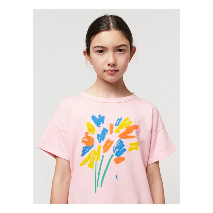 Bobo Choses T-Shirt Coton Bio Feux d'Artifice | Rose