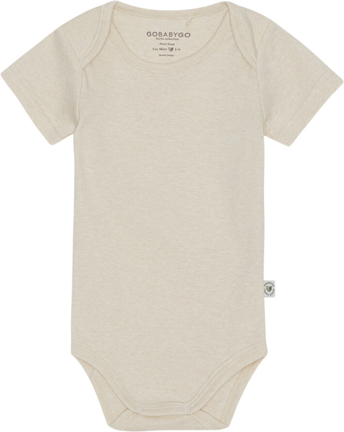 GoBabyGo Hazel Body Kortærmet - Plantefarvet Vanilla